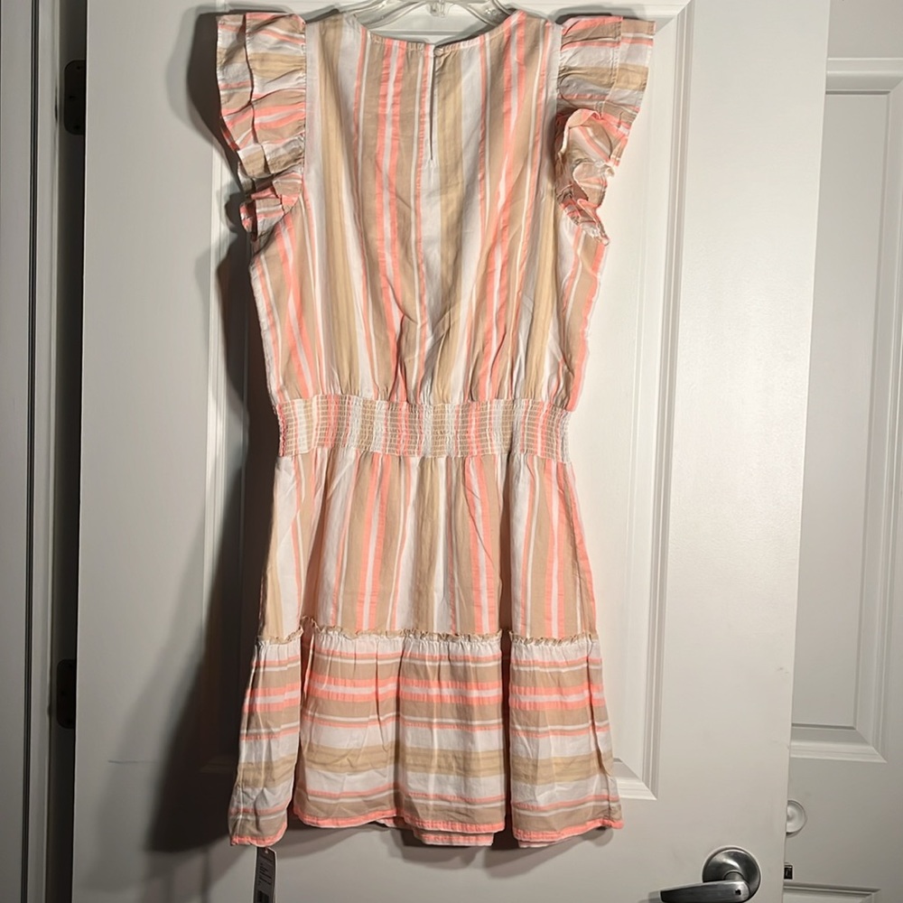 Vineyard Vines Striped Smocked Dress- M - Picture 3 of 5